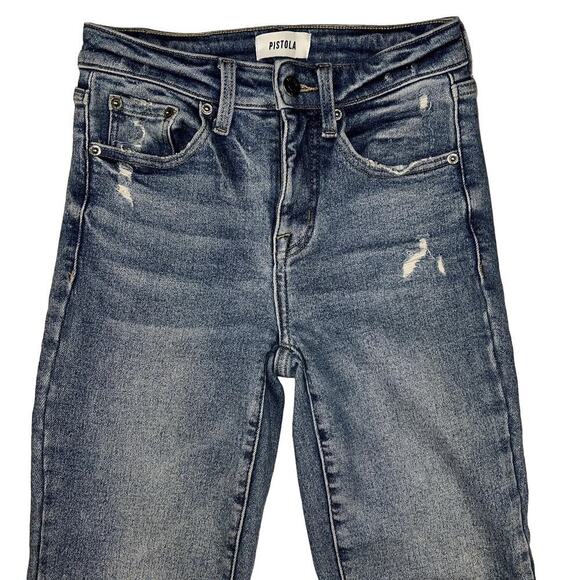 Pistola Monroe High Rise Slim Cigarette Jeans in Smith Wash 
Size 24 - Picture 3 of 12